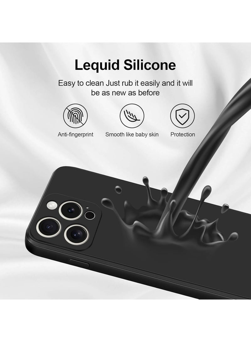 Specially designed for iPhone 16, silicone upgraded [camera protection] phone case strap, soft and scratch resistant ultra-fine fiber lining inside,