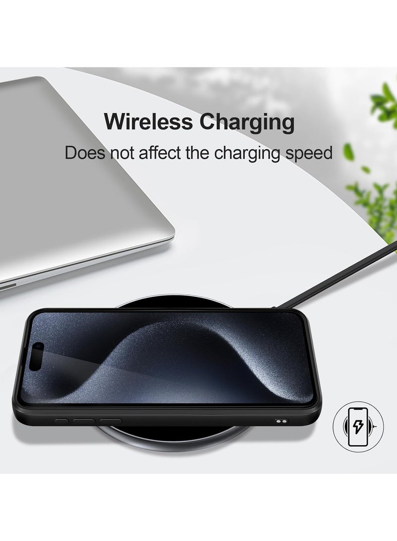 Specially designed for iPhone 16, silicone upgraded [camera protection] phone case strap, soft and scratch resistant ultra-fine fiber lining inside,
