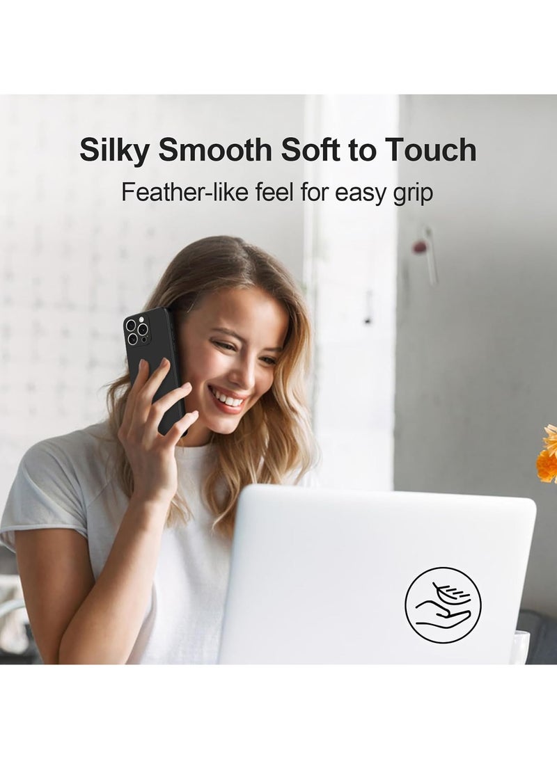 Specially designed for iPhone 16, silicone upgraded [camera protection] phone case strap, soft and scratch resistant ultra-fine fiber lining inside,