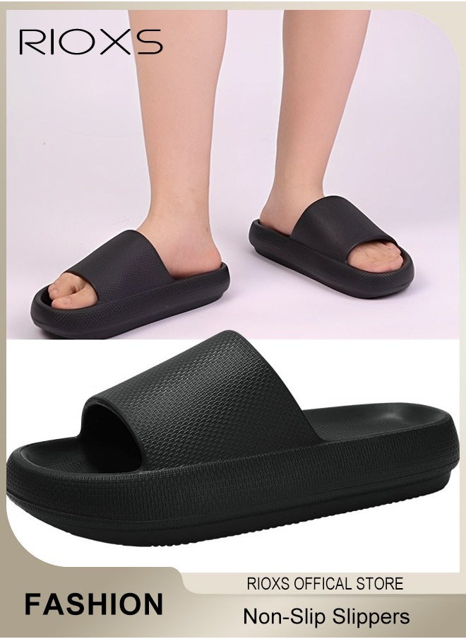 Unisex Slipper, Cloud Slides Pillow Slippers For Women And Men, Shower Slippers Bathroom Sandals, Soft Thick Sole Slippers, Non-Slip Bubble Slides For Men Women Indoor And Outdoor Use, Dorm Room Essentials - https://f.nooncdn.com/p/pzsku/Z5AE120EEAB14084228FEZ/45/_/1733479691/93e45f51-4f9f-4a3d-9e07-f80aed3391e3.jpg?width=original