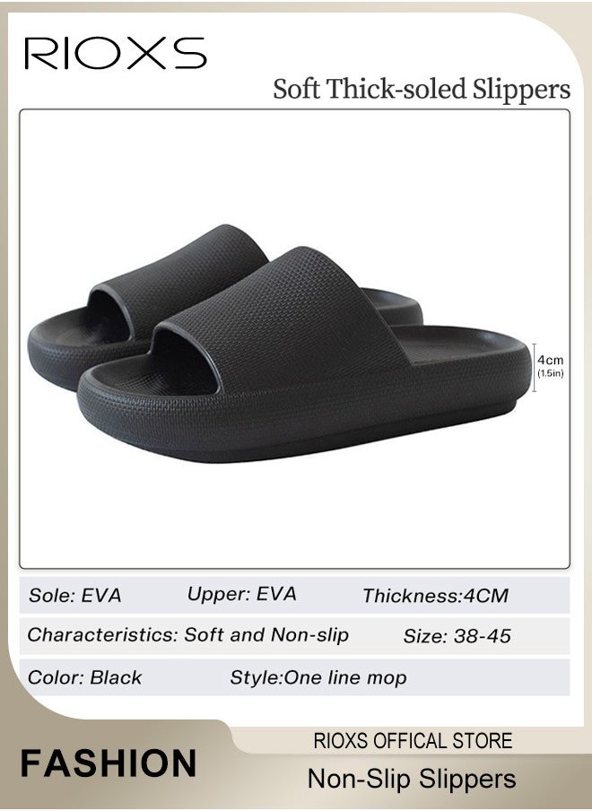 Unisex Slipper, Cloud Slides Pillow Slippers For Women And Men, Shower Slippers Bathroom Sandals, Soft Thick Sole Slippers, Non-Slip Bubble Slides For Men Women Indoor And Outdoor Use, Dorm Room Essentials - https://f.nooncdn.com/p/pzsku/Z5AE120EEAB14084228FEZ/45/_/1733973517/dadefa65-d5af-4c22-a3f4-0d0e88c9d9e7.jpg?width=original