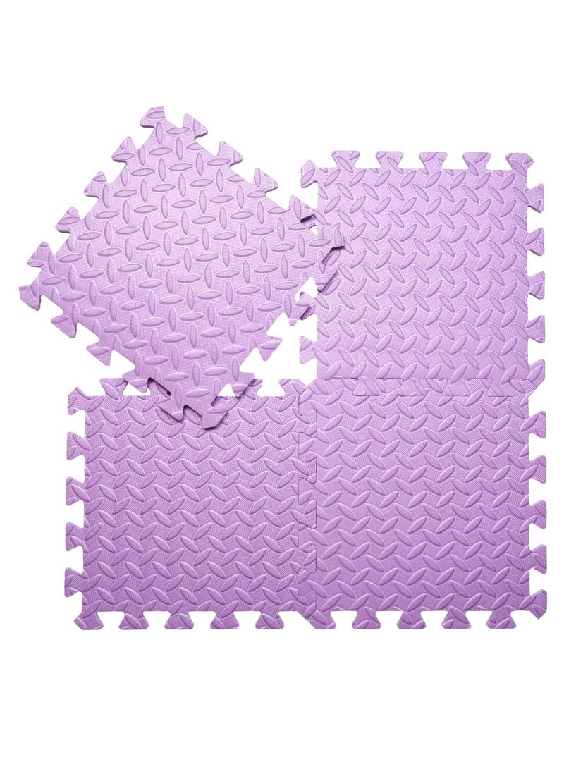 6 بلاط (60x60x2.5cm كل بلاط) بلاط أرضية الرغوة، طفل الزحف حصيرة & الصالة الرياضية المنزلية حصيرة اليوغا، ناعمة غير سامة سميكة متشابكة مربع لغز لعب حصيرة للأطفال الصغار، ممارسة اللياقة البدنية للأطفال، Playpen سجادة الزحف (أرجواني) - Image 1