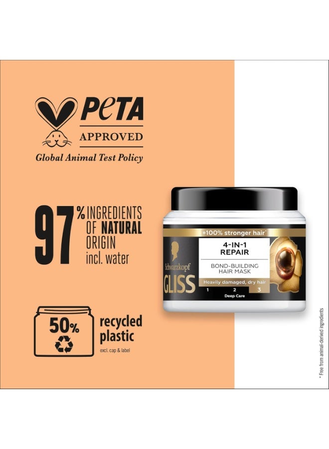 شوارزكوف قناع الشعر جليس 4 في 1 لإصلاح وبناء الروابط 400 مل - Image 5