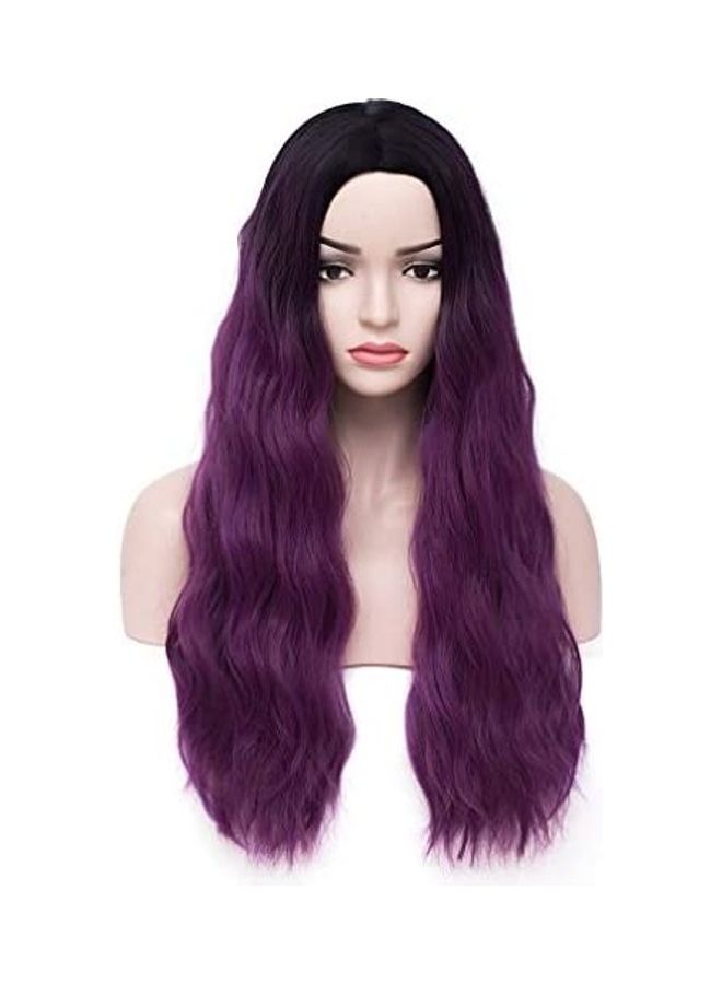 بيرون شعر مجعد أرجواني 28بوصة