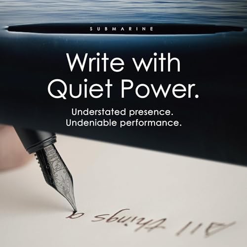 TAG Submarine Luxury Fountain Pen TurbineDriven Refill GoldPlated Fine Nib Elegant Writing Gift for Men Women Designed by AwardWinning Team - Image 3