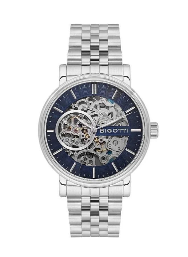 Bigotti Bigotti - Raffinato Men Watch | Stainless SteelSteel Case | Analog | Round Dial | Mineral Glass | Automatic | Water Resistant 50 Meters