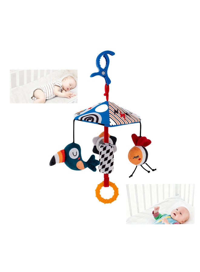 Mejora Baby Stroller Hanger, Wind Chime, Newborn Bed Bell, Bed Hanger, Soothing and Educational Rattle, Umbrella,Car Hang Bed Bell Toy,Parachute - Hedgehog, parachute-Bluebird - Image 5