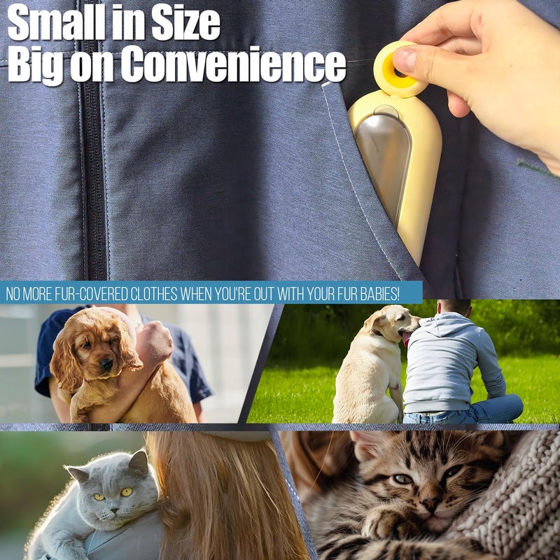 SWJDQS Lint Roller Resuable for Clothes, Magic Self- Cleaning Pet Hair Remover for Cats Dogs Fur, Portable Washable Pet Hair Removal Tool Brush for Curtain, Carpet, Bedding, Sofa, Couch, Green - Image 5