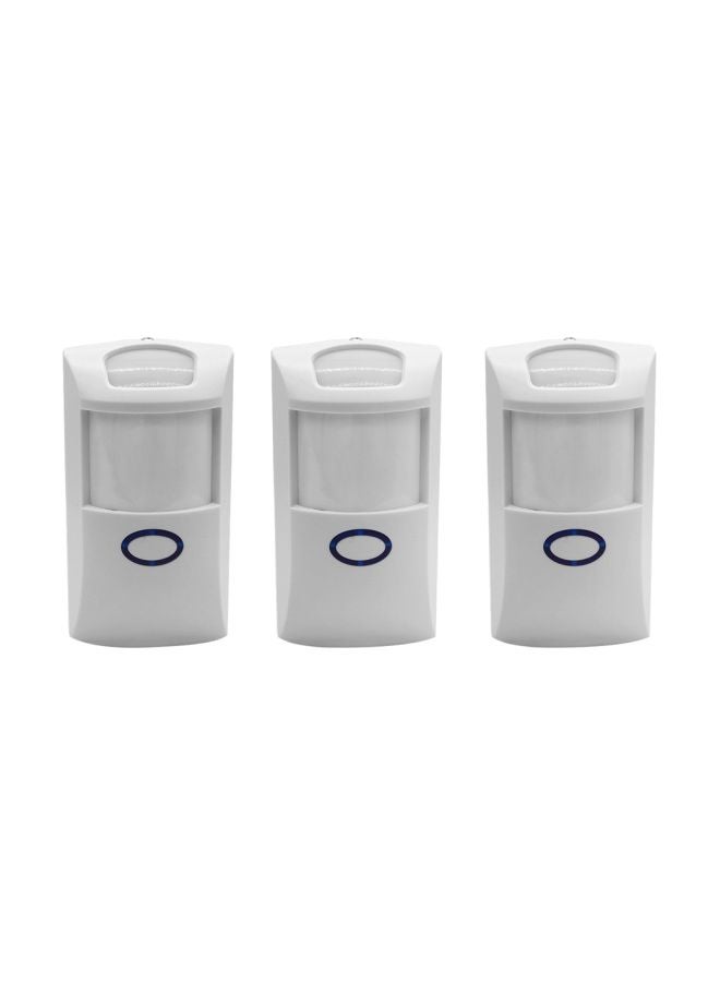 NIBEMINENT 3-Piece Wireless Dual Infrared Detector White  - Image 1