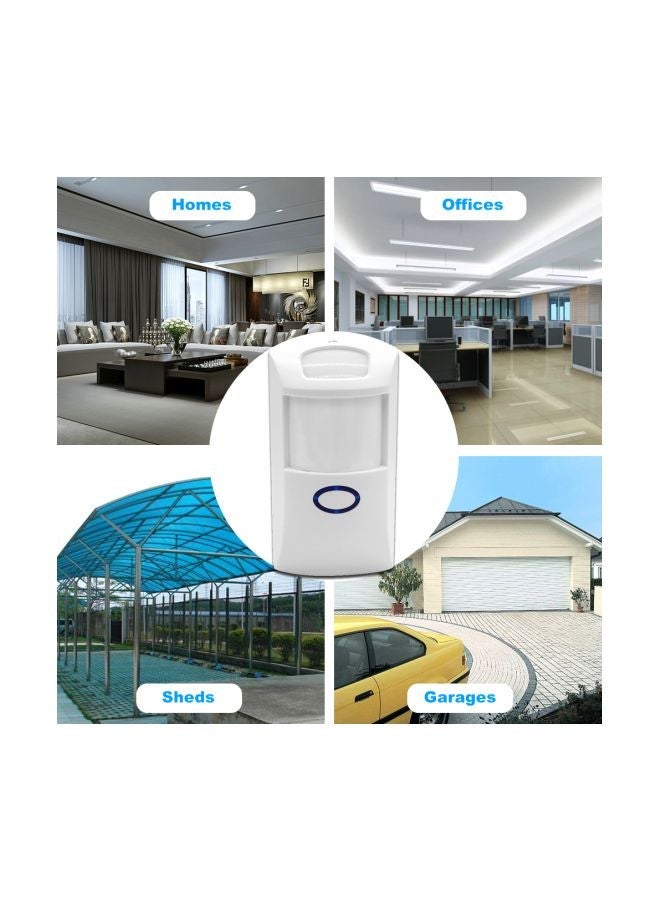 NIBEMINENT 3-Piece Wireless Dual Infrared Detector White  - Image 2