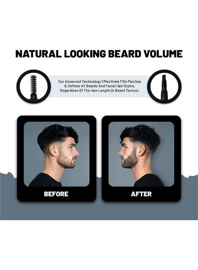 VOID Homme Instant Beard Filler Pen Kit for Men (Dark Brown, Set of 4) - Full Beards Waterproof Pencil Liner and Easy Beard Filling - Image 2