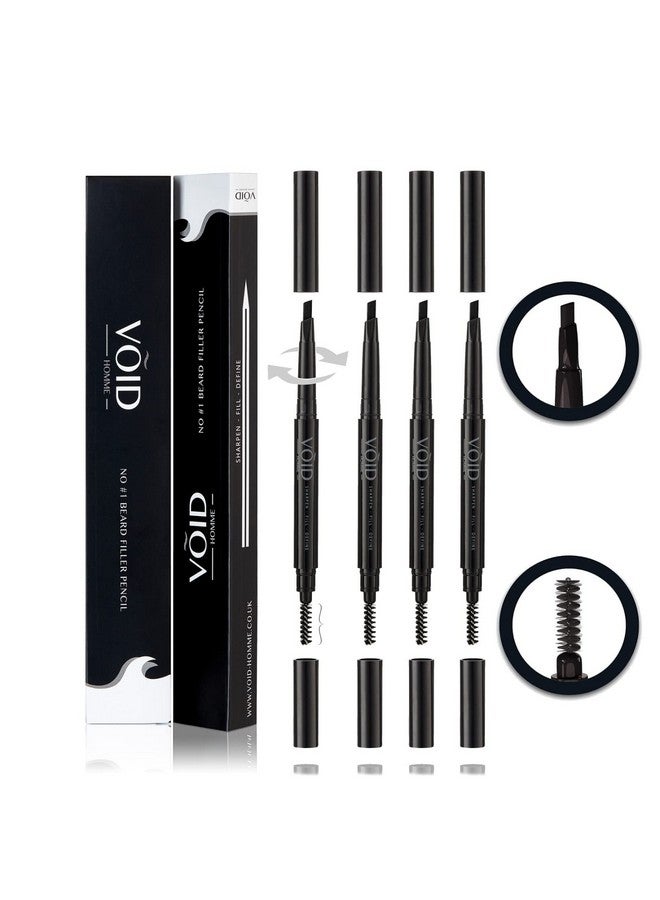 VOID Homme Instant Beard Filler Pen Kit for Men (Dark Brown, Set of 4) - Full Beards Waterproof Pencil Liner and Easy Beard Filling - Image 1