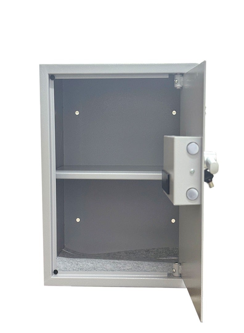 خزنة أمنية رقمية فاخرة مقاومة للحرائق ، مزودة بلوحة أرقام الكترونية وقفل ومفتاح مادي  50*35*30 سم - Image 2