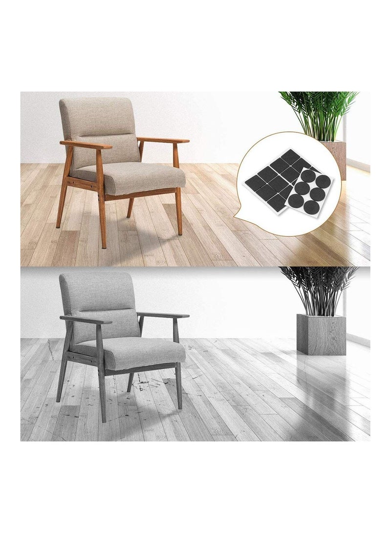 SYOSI 48 Pack Furniture Pads Rubber Non Slip Furniture Feet Rubber Stickers Self Adhesive for Chair Legs Tiled Carpet Laminate Hardwood Floor Protectors - Image 5