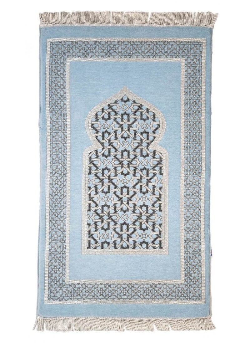 Museum Museum Large Size Memory Foam Prayer Mat.Turkish Comfortable Prayer Rug .Islamic Mihrab Design Sajadah with Foam  - Image 1