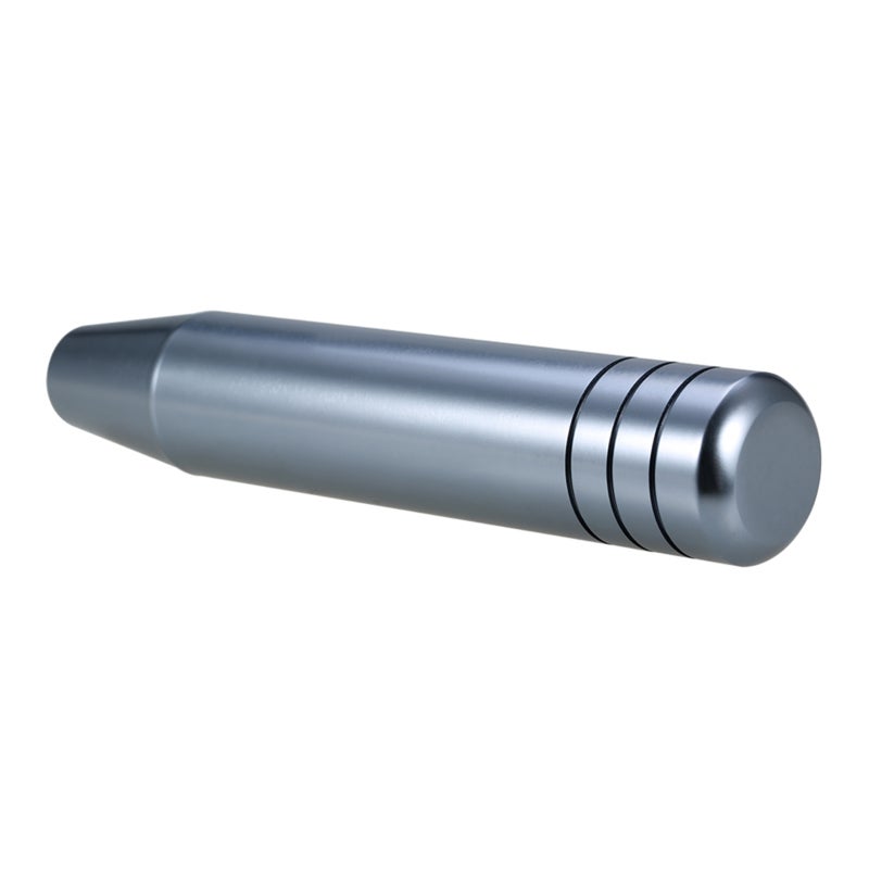 Gear Shift Knob: Gray Aluminum Knob - Universal Fit For Most Cars, Ergonomic Design, 3 Installation Adapters For Manual Transmission Vehicle Upgrade - Image 1
