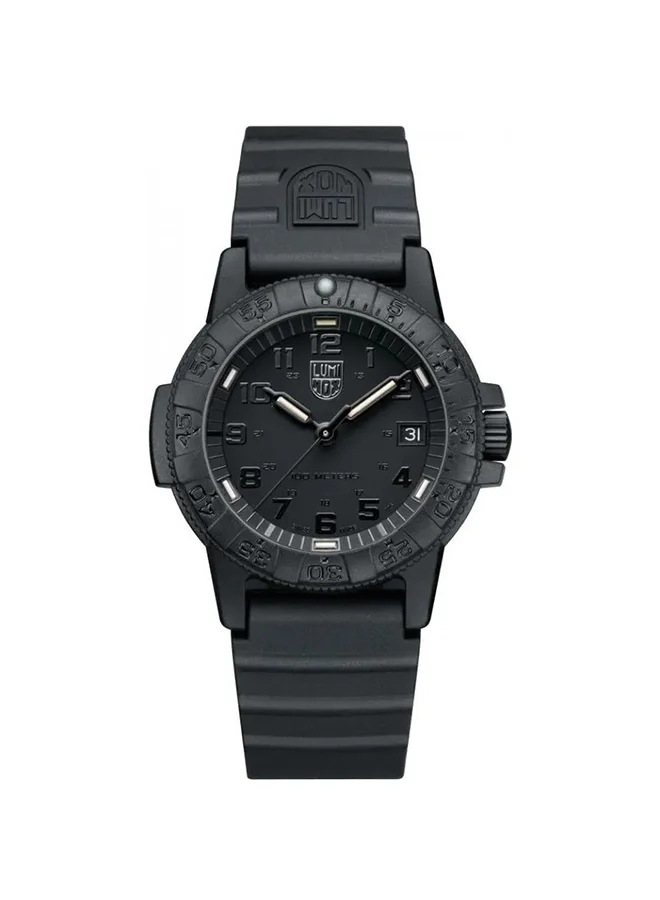 Luminox Unisex Analog Round Shape Rubber Wrist Watch XS.0301.BO.L - 39 Mm