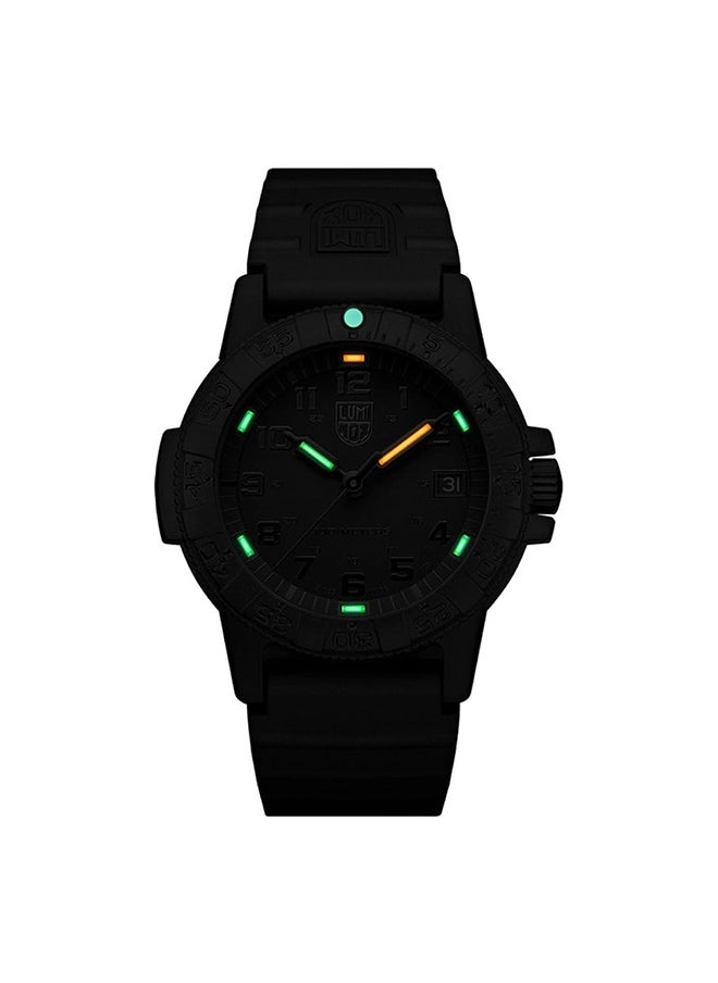 Luminox - Unisex Analog Round Shape Rubber Wrist Watch XS.0301.BO.L - 39 Mm - Image 1