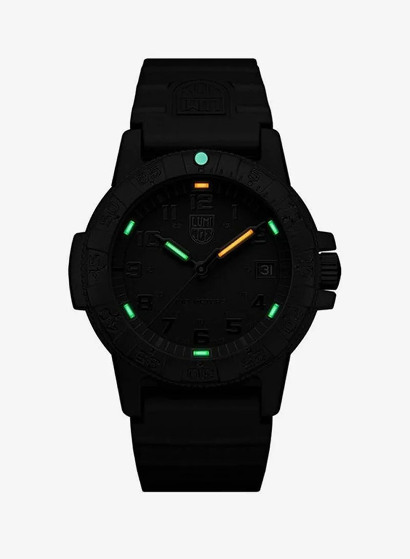 Luminox Unisex Analog Round Shape Rubber Wrist Watch XS.0301.BO.L - 39 Mm
