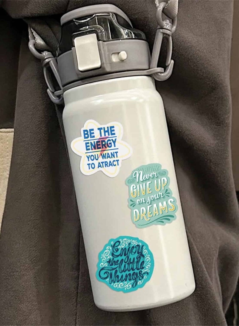 ميتوي 50 قطعة الإنجليزية تحفيزية ملصقا ، ملهمة الكلمات ملصقات - Image 4