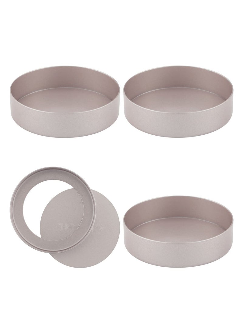 chefmade - Round Tart Pan Non Stick 3 Inch 4Pcs - Image 1