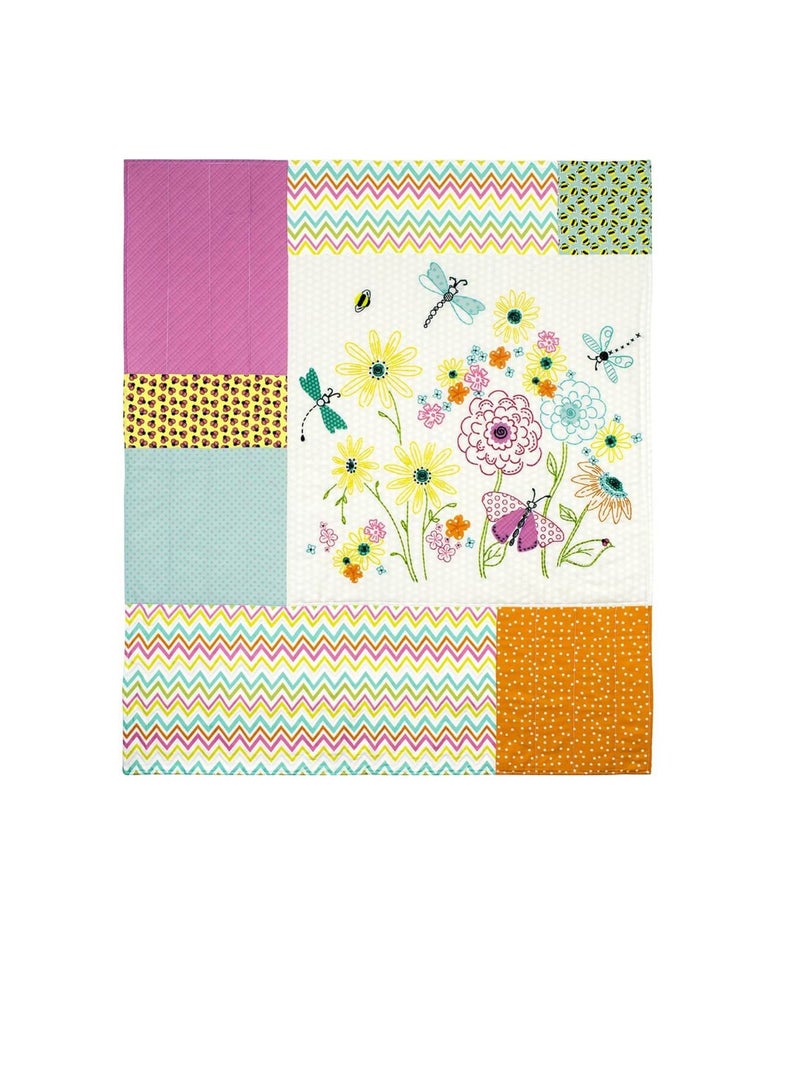 Embroiderymaterial Garden Party Needle Creations Embroidery & Quilt Panel 36in x 42in - Image 3