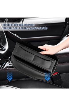 SYOSI Car Seat Gap Filler Organizers,Premium Leather Automotive Accessories for Storing Cards, Phones, Wallets, Keys, and Glasses Between Front Seats  - Image 4