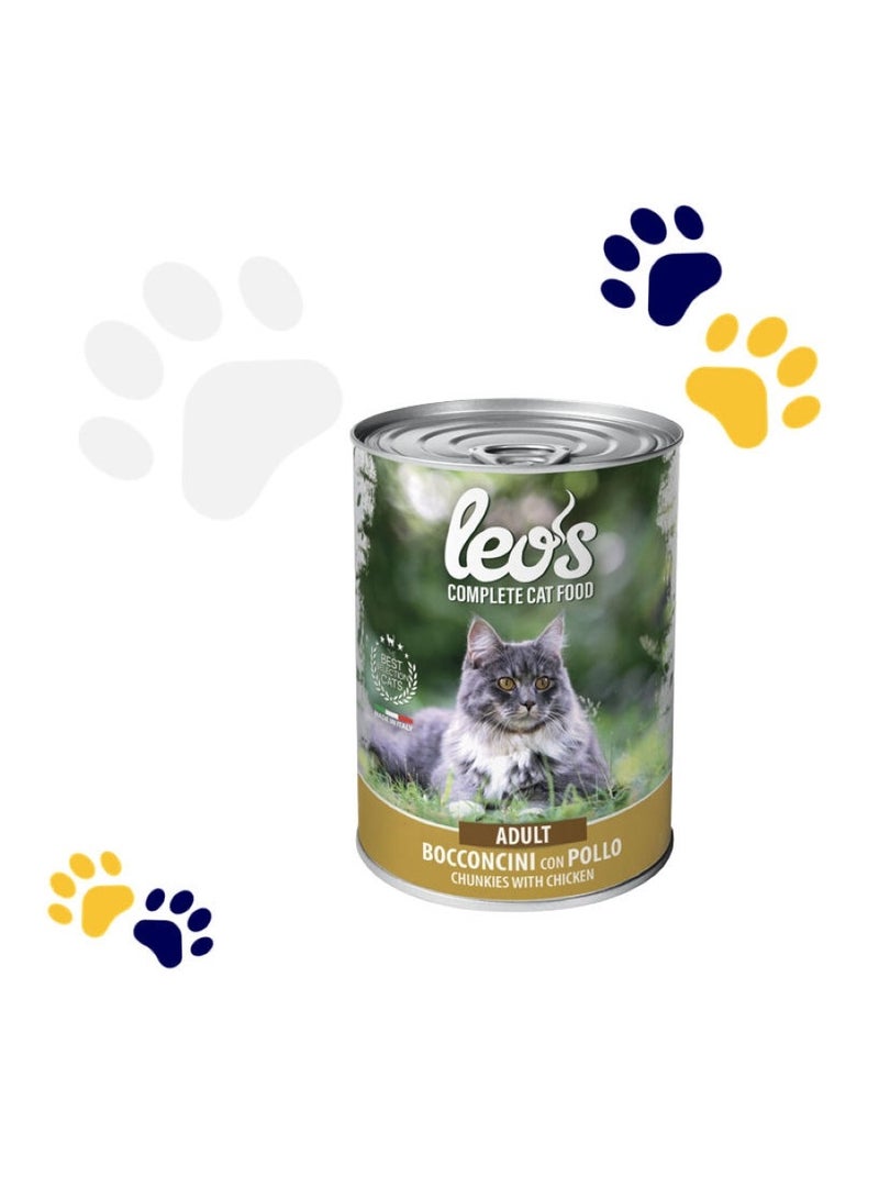 ليو طعام متكامل للقطط البالغة بالدجاج 415 جرام - Image 2