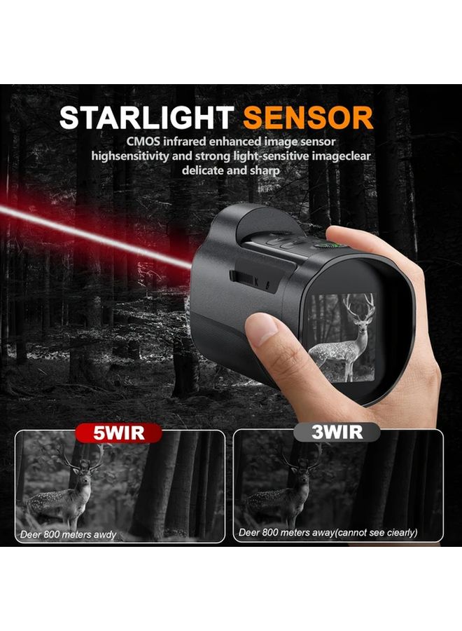 Infrared Night Vision Goggles 2 Inch HD Digital Screen 10X Magnification Rechargeable - Image 5