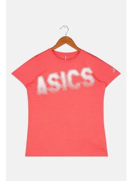 Kids Girl Sportswear Fit Short Sleeves Brand Logo T-shirt, Laser Pink
