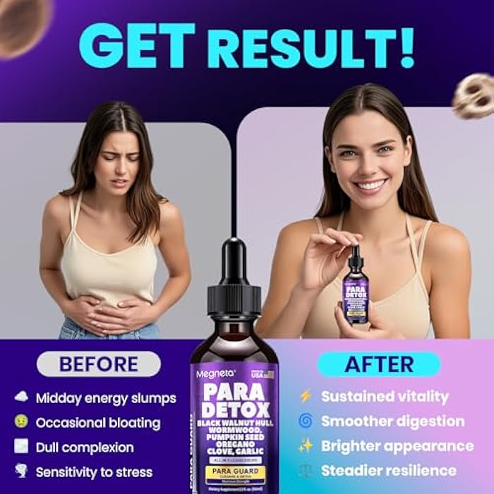 Megneta High-Potency Wormwood Black Walnut Clove Pumpkin Seed Cleanse for Humans, Triple-Action Herbal Detox Formula for Natural Gut, Digestive & Immune Support - Image 4