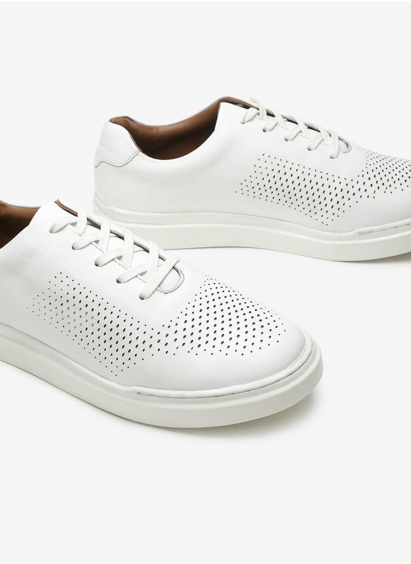 Hush Puppies Leather Low Top Sneakers  - Image 5