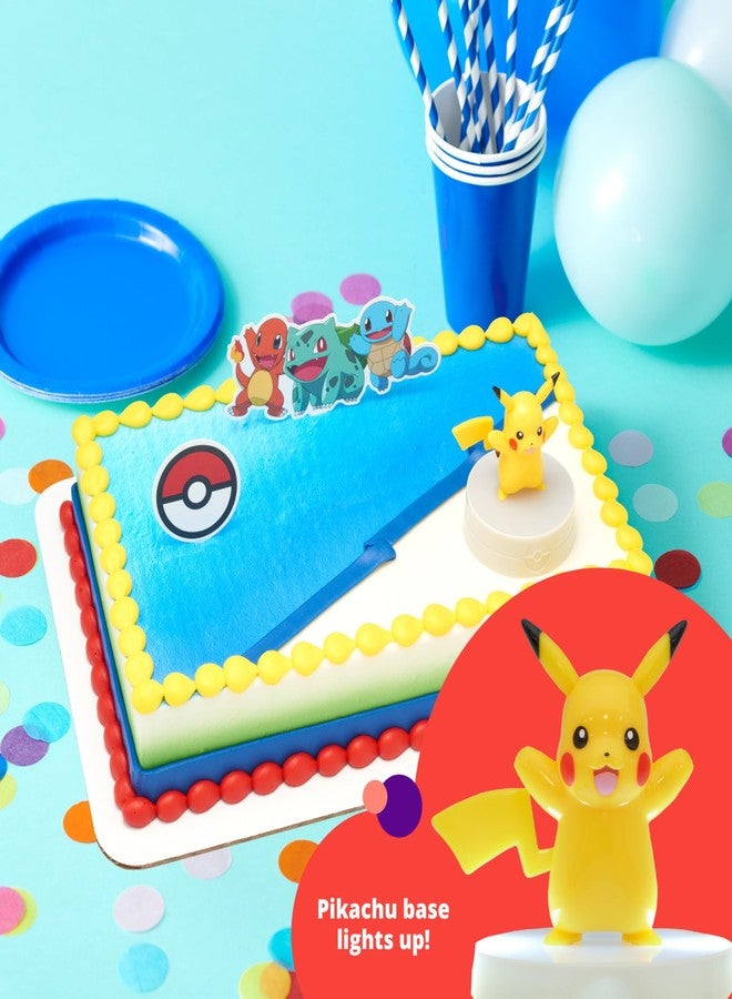DecoPac DecoSet® Pokémon Light Up Pikachu Cake Topper, 3 Piece Decoration Set, Birthday Decorations For All Size and Shape Cakes | For Birthday And Celebrations - Image 3