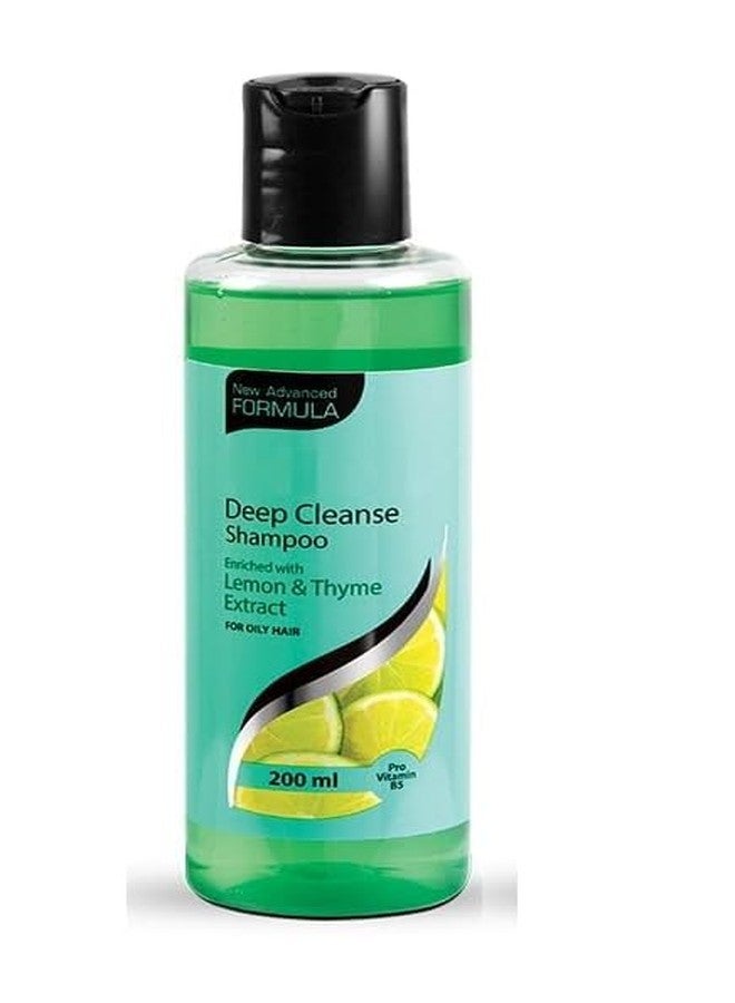 Deep Cleanse Shampoo with Lemon & Thyme Extract for Oily Hair, 200 ml (Pack of 2)