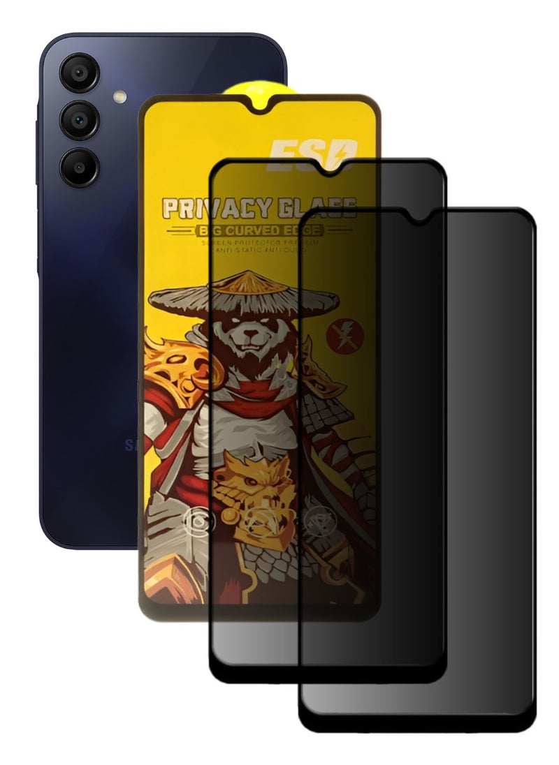 ESD 2 Pieces Tempered Dustproof Glass Screen Protector Compatible For Samsung Galaxy A15 - Image 1