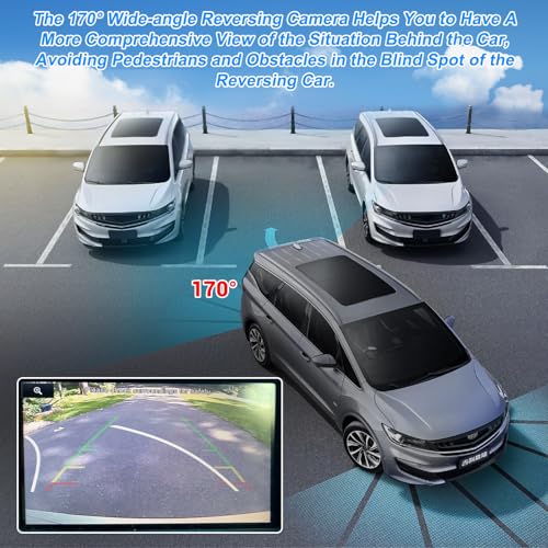 KUTTOLE EB5Z-19G490-A Rear View Backup Camera Compatible with Ford Explorer Limited 2011 2012 2013 2014 2015 Waterproof Parking Assist Rear Camera 170° Angle HD Night Vision - Image 2