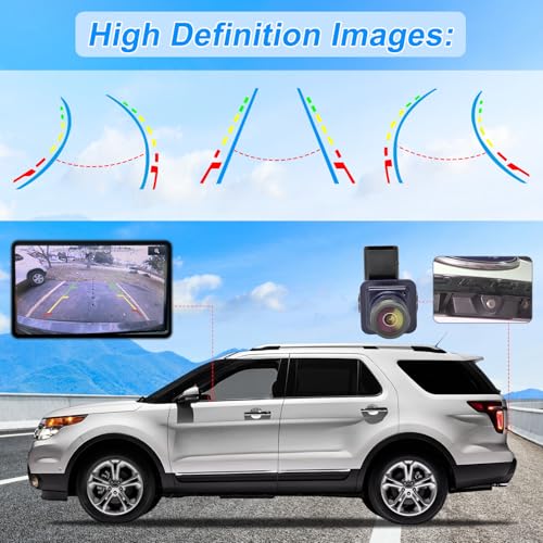 KUTTOLE EB5Z-19G490-A Rear View Backup Camera Compatible with Ford Explorer Limited 2011 2012 2013 2014 2015 Waterproof Parking Assist Rear Camera 170° Angle HD Night Vision - Image 5