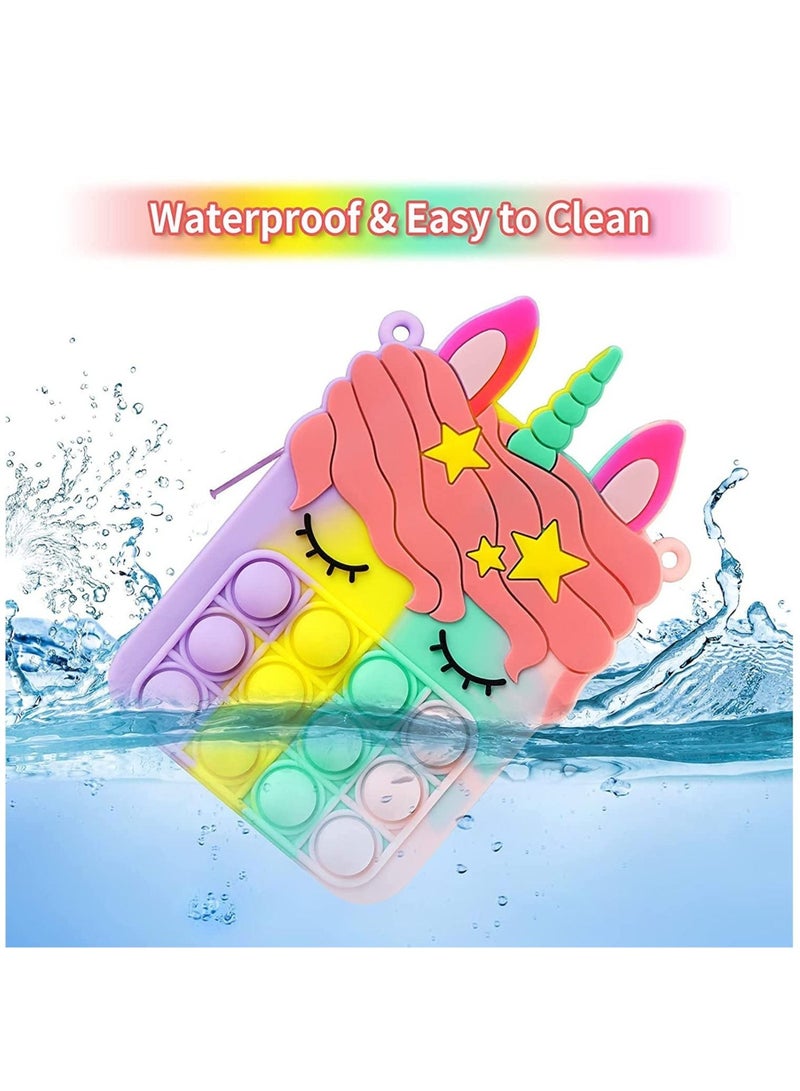 LEDIN Pop Shoulder Bag Fidget Toys Pop it Purse for Girls Decompression Sensory Push Bubble Fidget Toy Stress Relief Birthday Gifts for Girls & Kids - Image 2