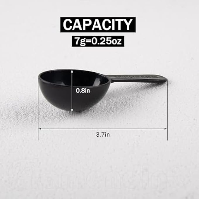SWIUKPHE Coffee Bean Measuring Spoons 24 Pcs Disposable Teaspoon Measuring Spoons Coffee Scoop Measure For Tea Sugar Spices 7G Black - Image 5