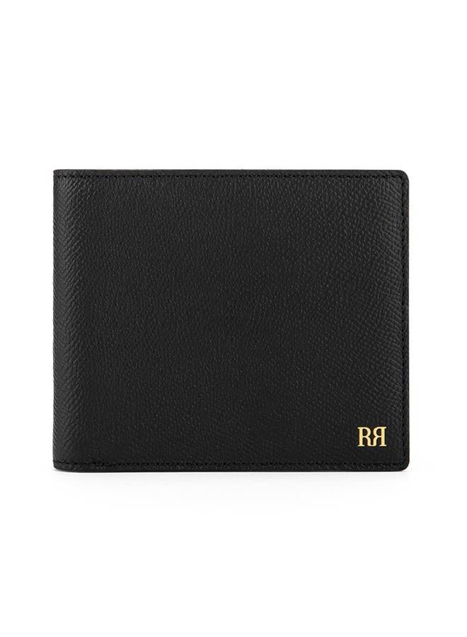 Riblor Serafino 8 Card Italian Leather Wallet Black - Image 1