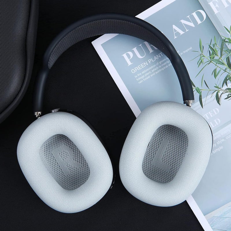 EARROCK Ear Cushions for AirPods Max Headphones Replacement Earpads Ear Cups Easy to Install with Protein Leather, Magnet and Memory Foam (Silvery) - Image 3
