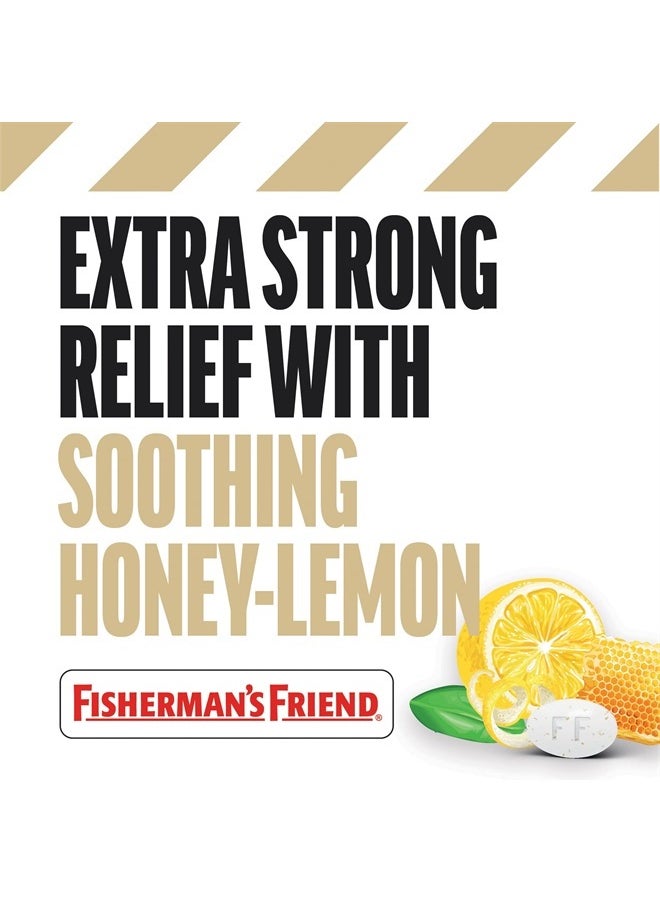FISHERMAN'S FRIEND - Cough Drops, Cough Suppressant and Sore Throat Lozenges, Sugar Free Honey-Lemon, 5.52mg Menthol, 240 Drops (6 Packs of 40) - Image 1
