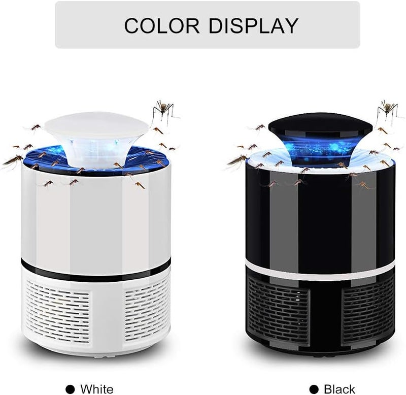 Spaceshoop Goolsky Electric Mosquito Killer USB UV Lamp Bug Zapper Insect Flies Killer Repeller Eliminator Catcher Mosquito Trap with Tray Lamp Tool No Noise for Home Living Room Bedroom Office Indoor - Image 1