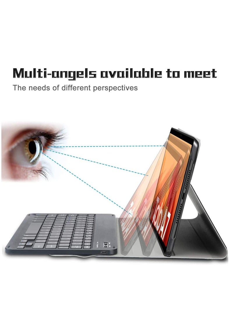 Generic - Keyboard Case for Galaxy Tab A7 2020,(QWERTY Layout), Slim Folio Smart Stand Case Cover with Removable Magnetic Wireless Keyboard for Samsung Galaxy Tab A7 10.4 (2020) M-T500,SM-T505 - Image 1