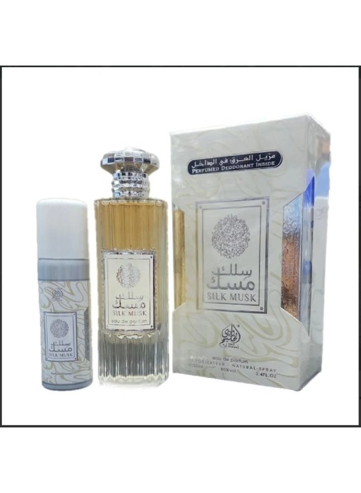 Wadi Al Khaleej Silk Musk Perfume 100ml + Deodorant - Image 1