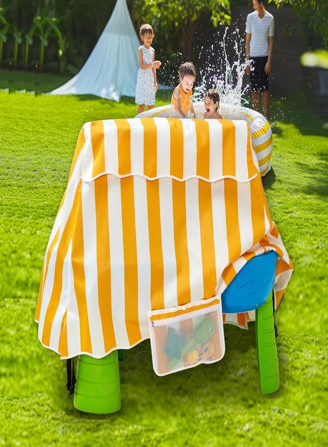 UNARK Water Table Cover for Toddler Outdoor Toys,Kids Water Table Cover for Water Table,Water Table Accessories for Water Table For Toddlers 1-3,Water Table Covers For Toddler Outdoor Toys (Yellow) - Image 2