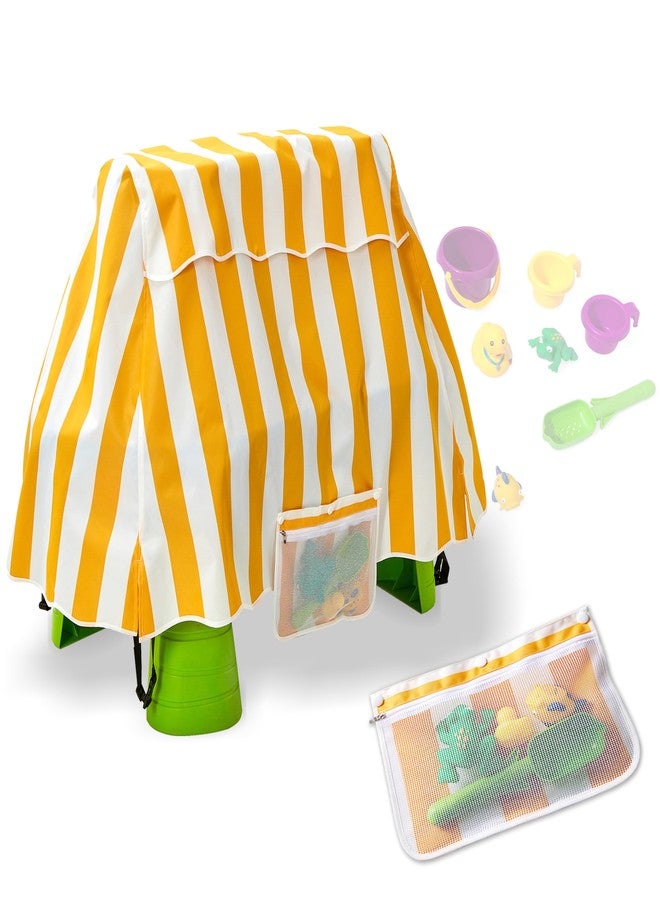 UNARK Water Table Cover for Toddler Outdoor Toys,Kids Water Table Cover for Water Table,Water Table Accessories for Water Table For Toddlers 1-3,Water Table Covers For Toddler Outdoor Toys (Yellow) - Image 1