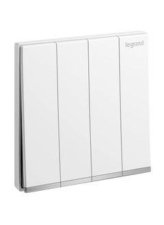 Legrand 16A 4G 1WAY SWITCH GALION WHITE 282406 - LEGRAND 