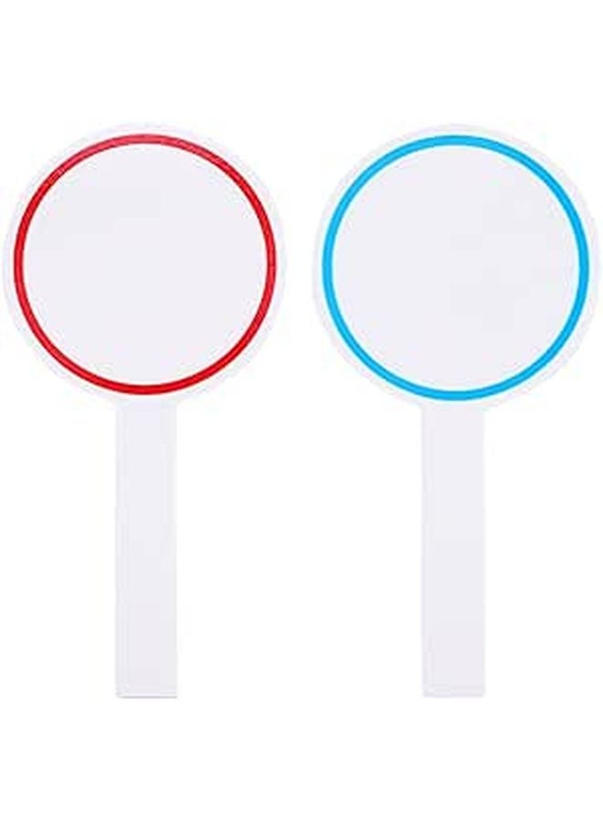 2 Pcs Dry Erase Paddle Scoreboards Flexible Whiteboards For Voting Scoring Sports - Image 1