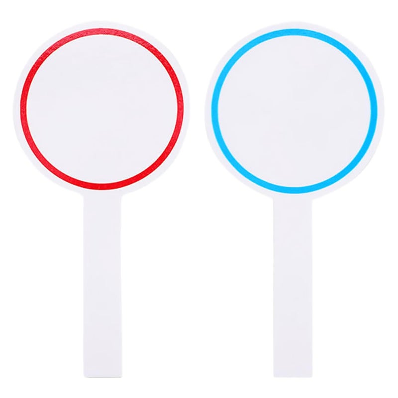 2 Pcs Dry Erase Paddle Scoreboards Flexible Whiteboards For Voting Scoring Sports - Image 2